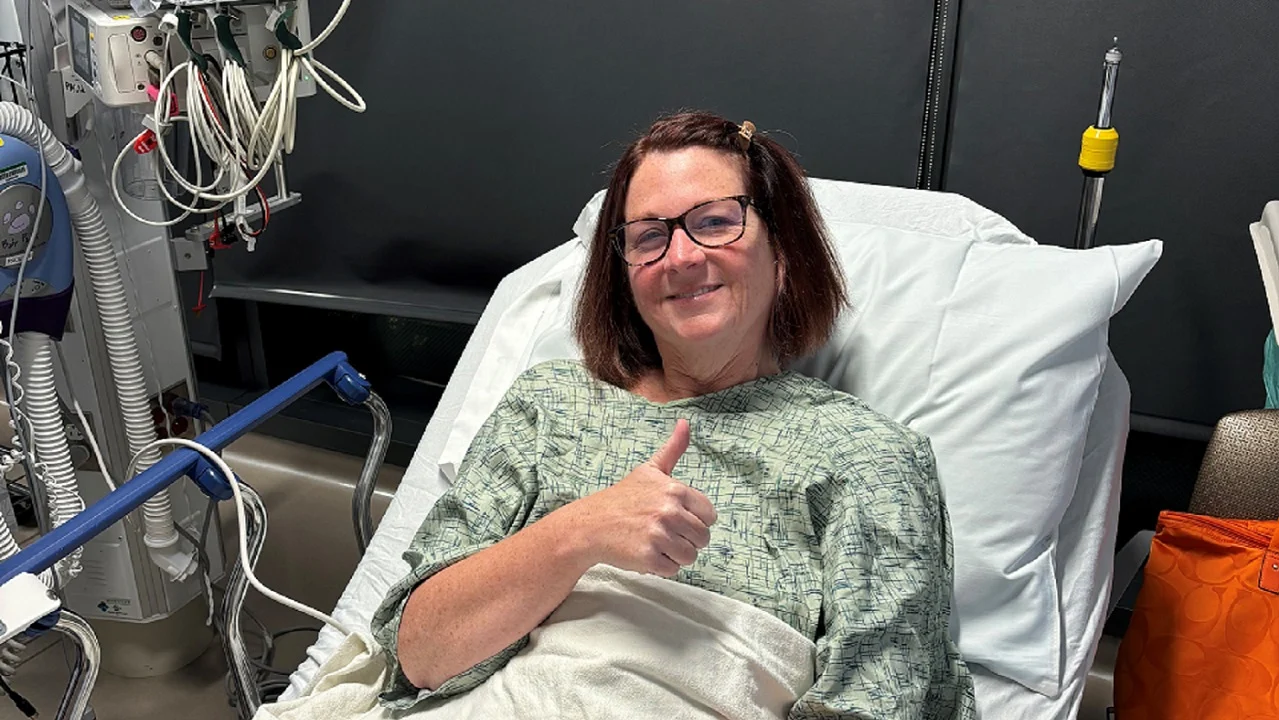 Patient Tammie ready for surgery
